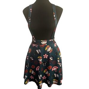 NARUTO X SANRIO SUSPENDERS SKIRT M NWT